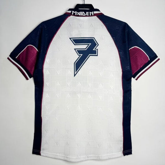 West Ham 1999 iron maiden away shirt