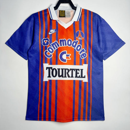 PSG 93/94 home shirt with visible branding on a white background