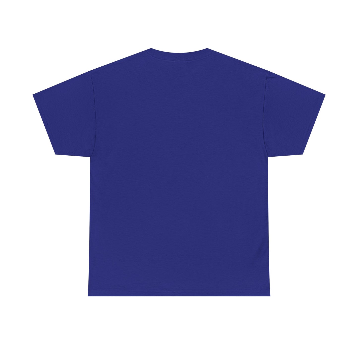 Plain blue t-shirt on a white background