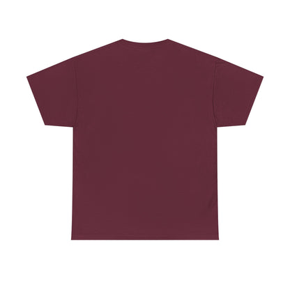 Maroon t-shirt on a white background