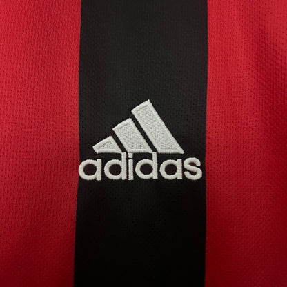 Close up of Ac Milan 04/04 home football shirt