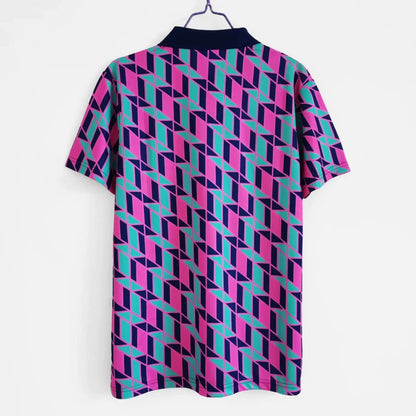 Geometric patterned scotland 88 fourth shirt on a white background