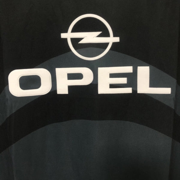 Black 00/01 psg third shirt with Opel and Paris Saint-Germain logos