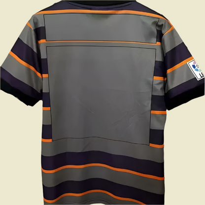 Striped Valencia 99/00 third shirt against a gray background