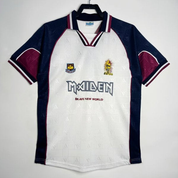 West Ham 1999 iron maiden away shirt 
