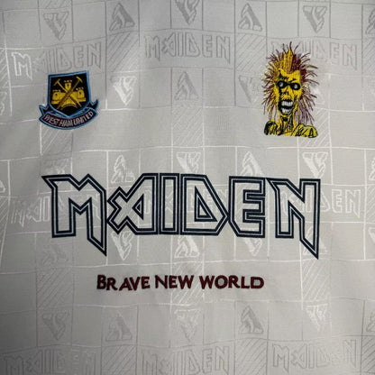 West Ham 1999 iron maiden away shirt 