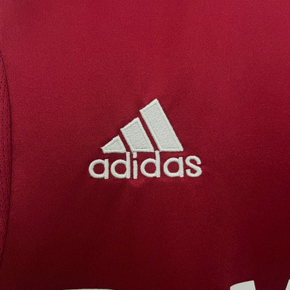 Adidas logo on a Bayern Munich 03/04 home shirt