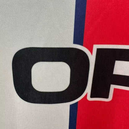 Close-up of a PSG 98/99 away shirt