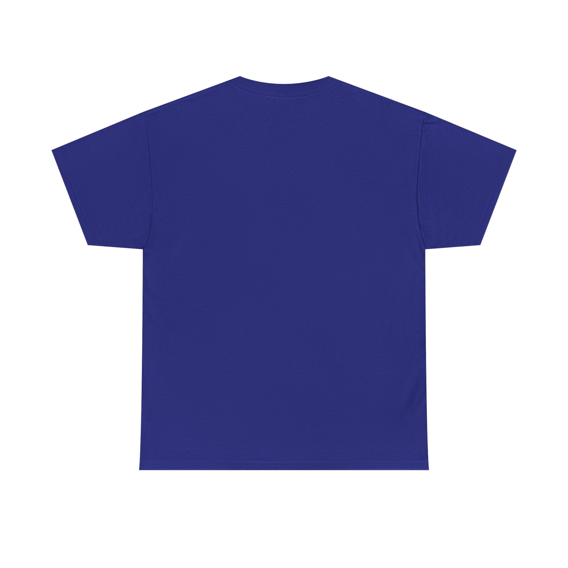 Plain blue t-shirt on a white background