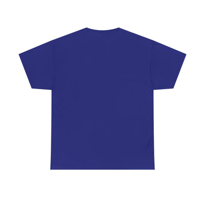 Plain blue t-shirt on a white background