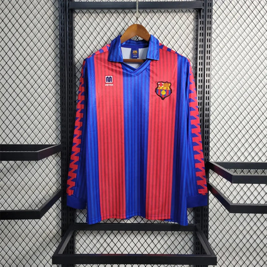 Barcelona 89-92 long sleeve home shirt 