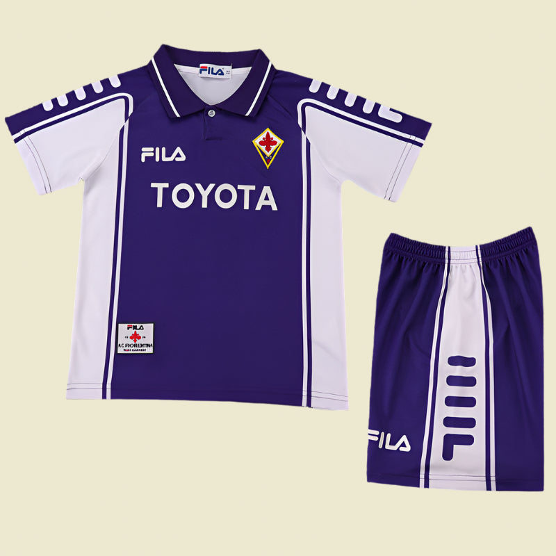 Fiorentina 99/00 home kids kit 