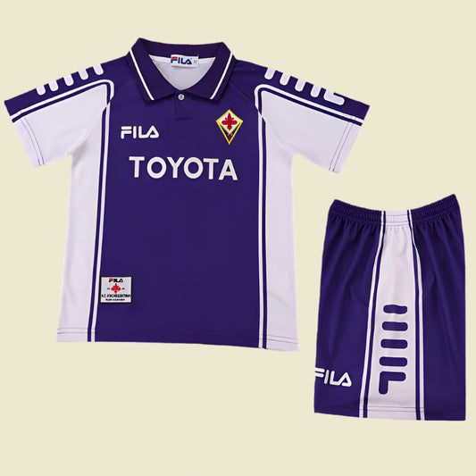 Fiorentina 99/00 home kids kit 