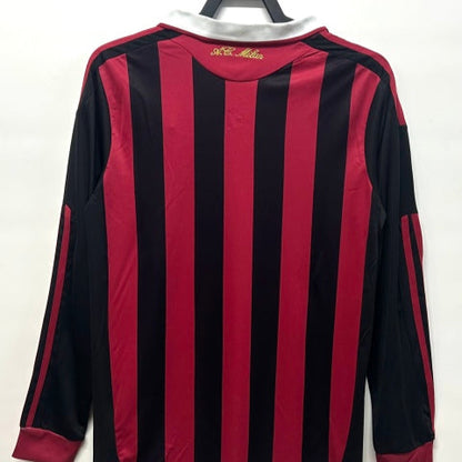Ac Milan 09/10 long sleeve home shirt 